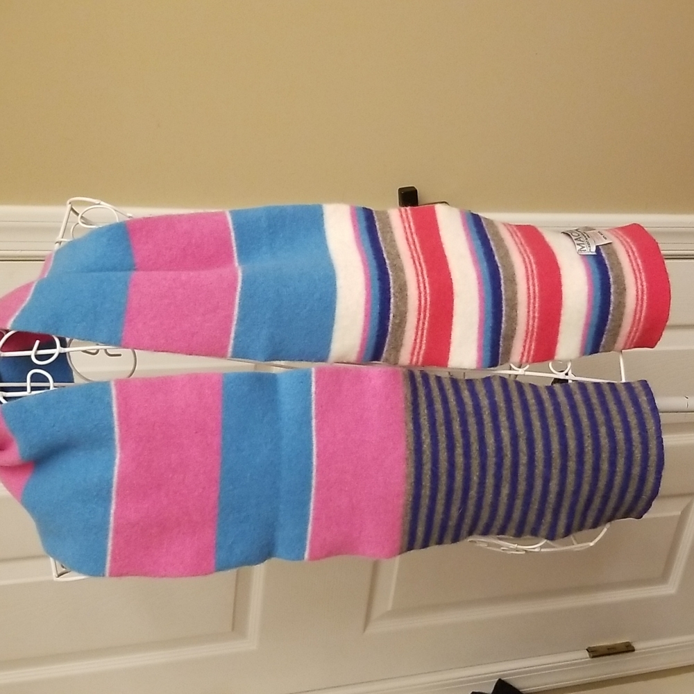 Colorful wool scarf